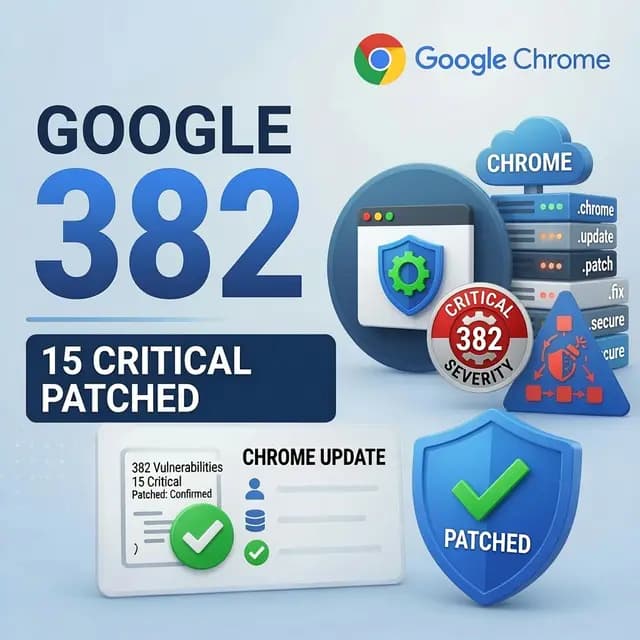 Google Chrome logo alongside a security shield representing a browser security update