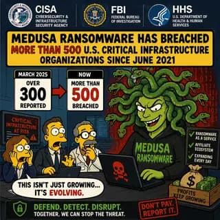 Padlock icon overlaid on a network diagram representing a ransomware attack on critical infrastructure