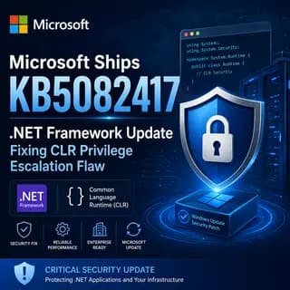Windows Update screen showing a .NET Framework cumulative update pending a system restart