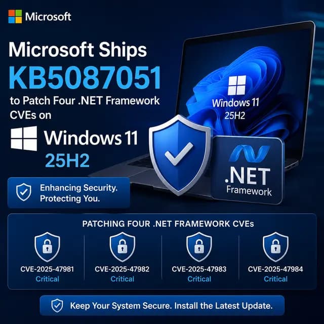 Windows 11 Update settings screen showing a .NET Framework cumulative update ready to install