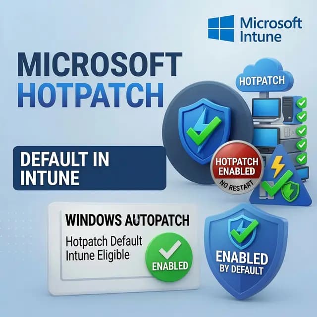 Enterprise Windows 11 devices receiving monthly security updates without a restart via Windows Autopatch