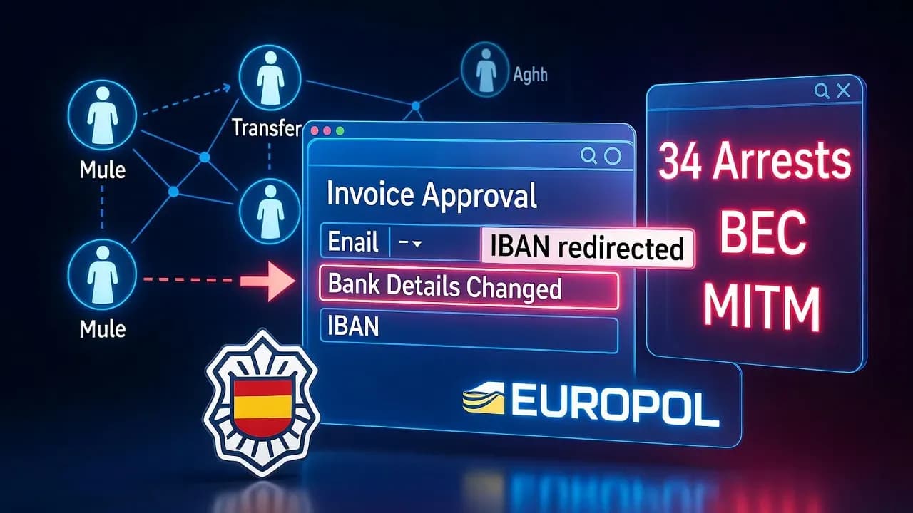 Black Axe Arrests in Spain: 34 Suspects Tied to Long-Running BEC and Man-in-the-Middle Fraud Network