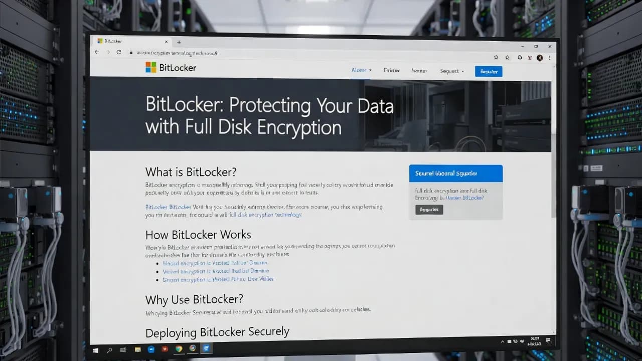 Understanding BitLocker: A Comprehensive Guide to Full Disk Encryption