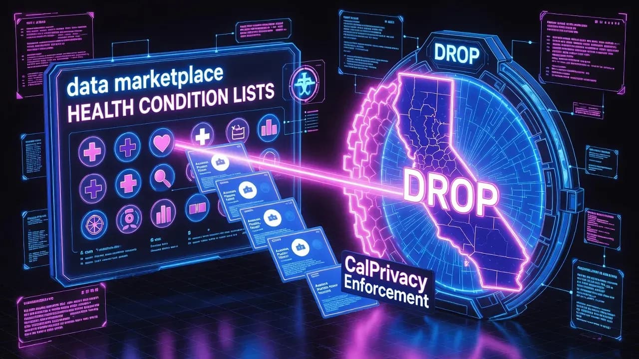 California Health Data Broker Ban: CalPrivacy Blocks Datamasters From Reselling Medical Condition Lists and Orders Rapid Deletion