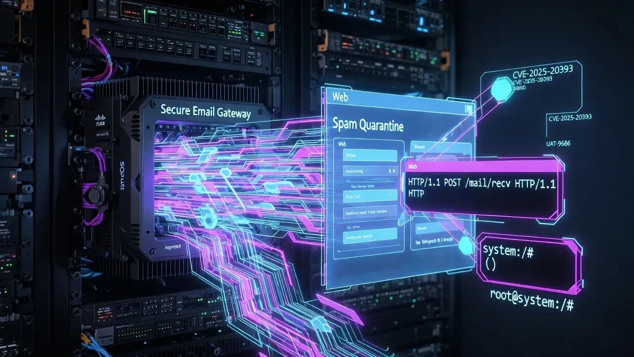 Cisco patches CVE-2025-20393, an AsyncOS zero-day abused since November to gain root access on Secure Email Gateways