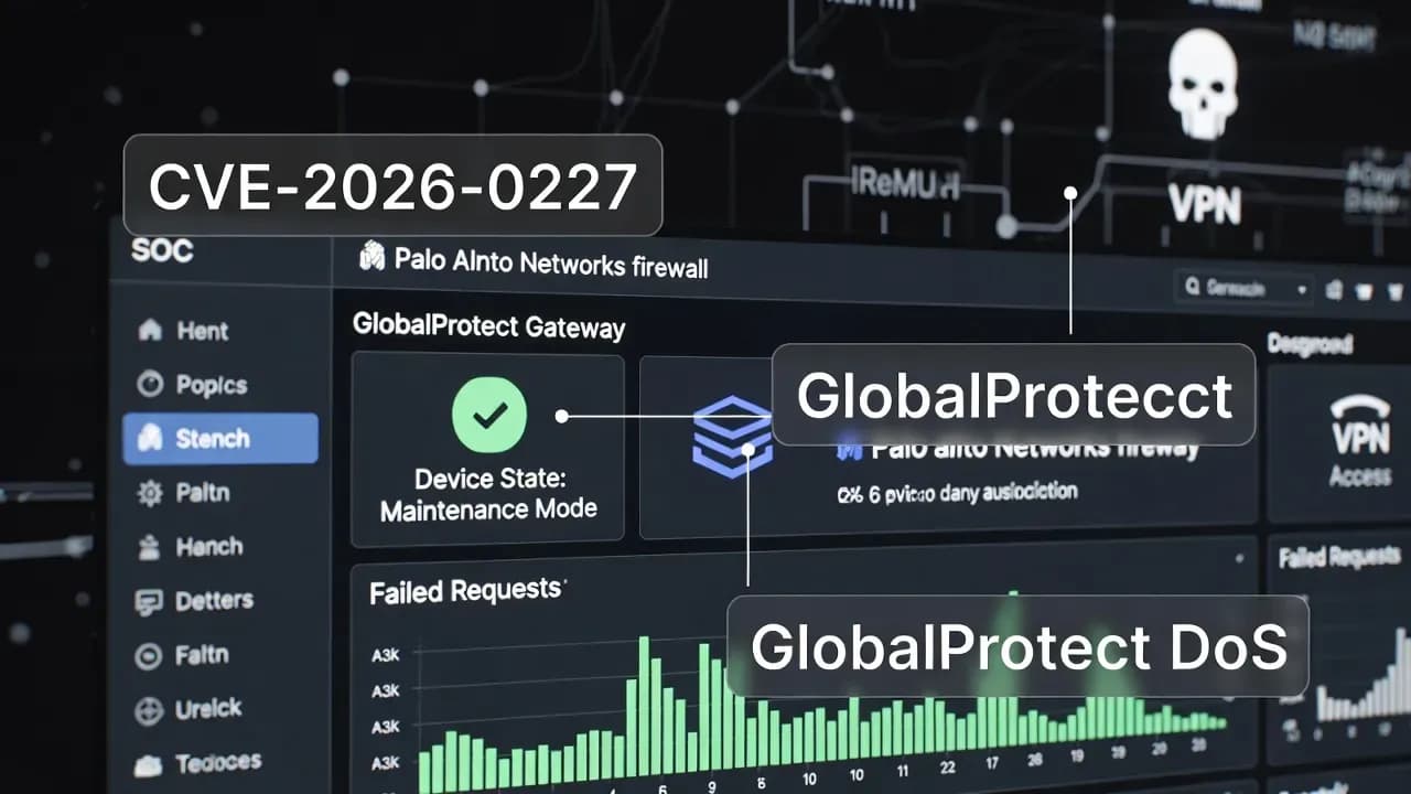 Palo Alto Networks patches CVE-2026-0227 GlobalProtect DoS flaw that can force firewalls into maintenance mode