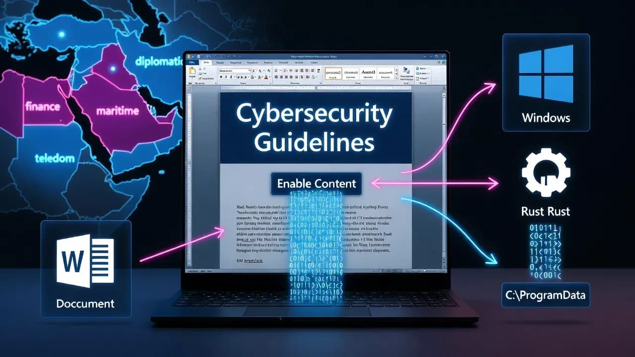 RustyWater RAT: MuddyWater Deploys New Rust Backdoor Targeting Middle East