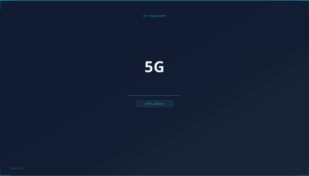 5G network visualization showing connected devices and cellular infrastructure