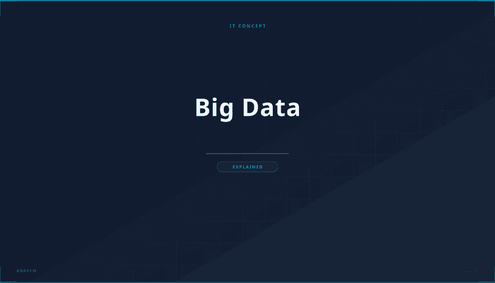 Big Data visualization showing distributed data processing and analytics
