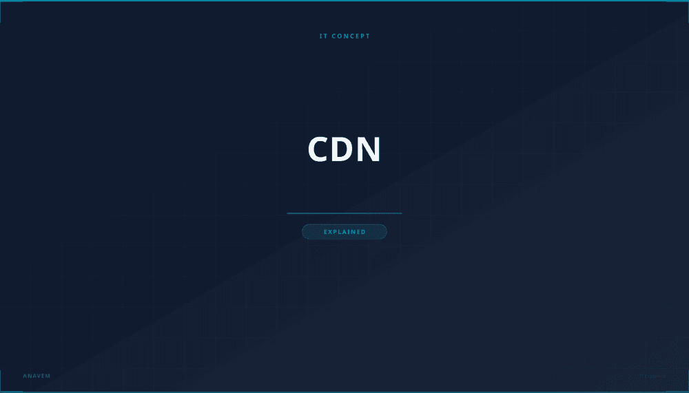Global CDN network visualization showing distributed servers delivering content worldwide
