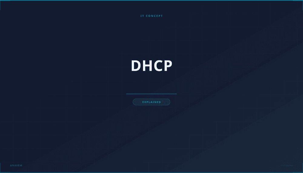DHCP network diagram showing automatic IP address assignment to connected devices