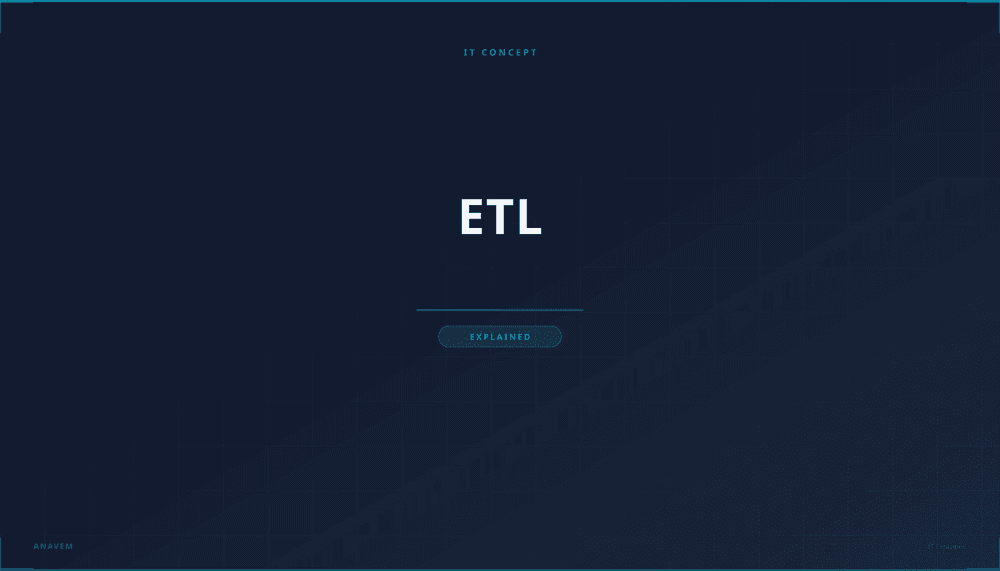 ETL data flow diagram showing extract, transform, and load stages