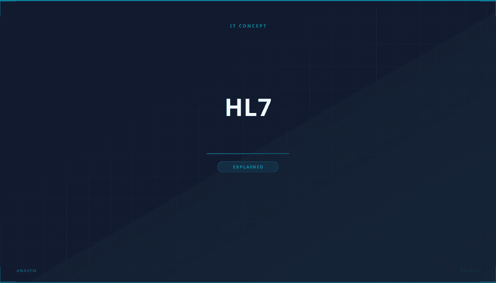 Healthcare interoperability visualization showing connected medical systems and data exchange