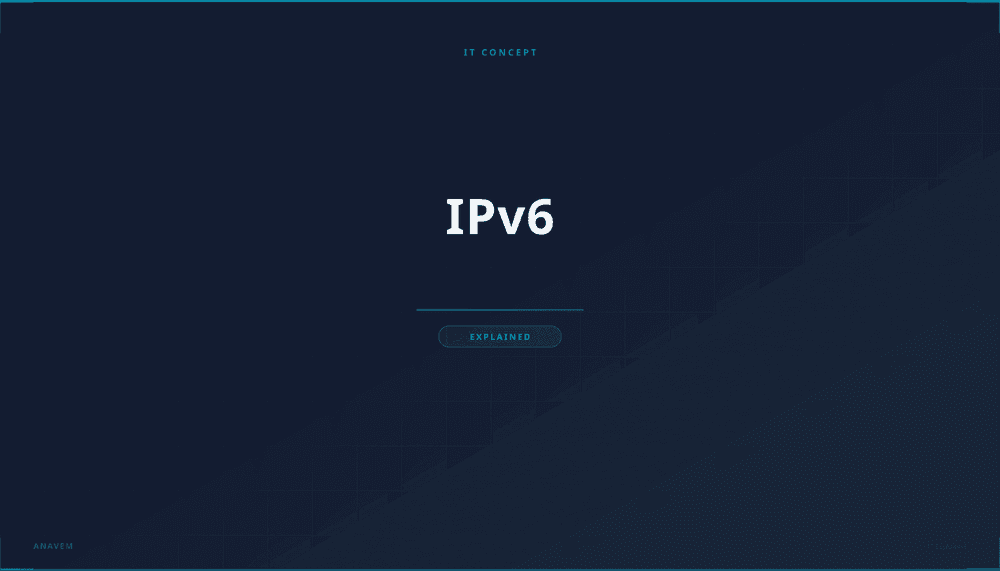 IPv6 network infrastructure diagram showing 128-bit addressing and global connectivity