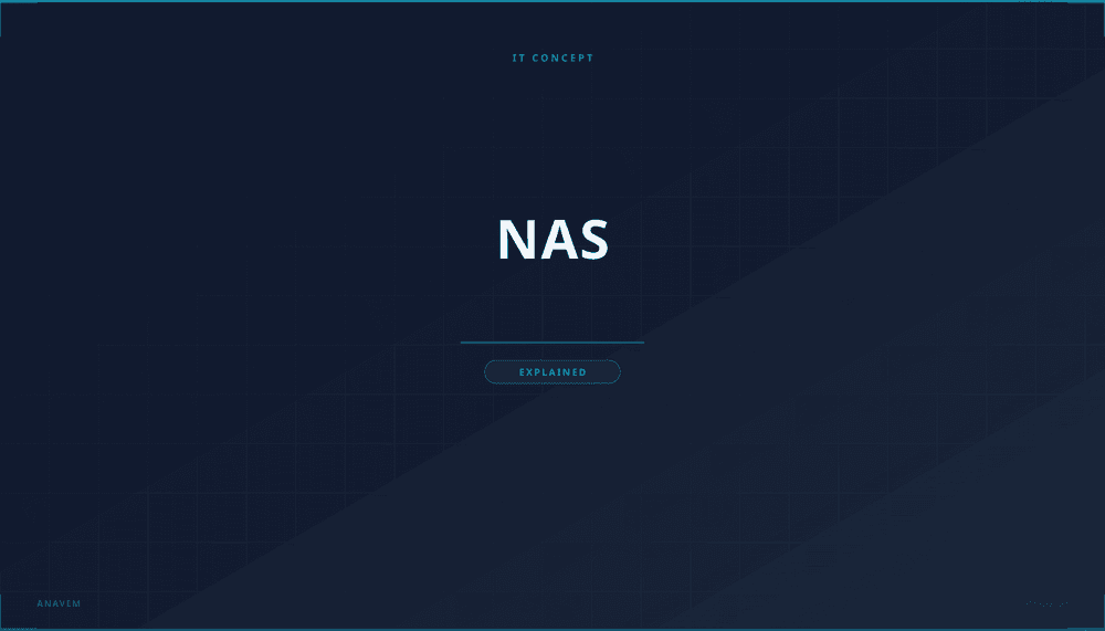 Network diagram showing NAS device connected to multiple client devices