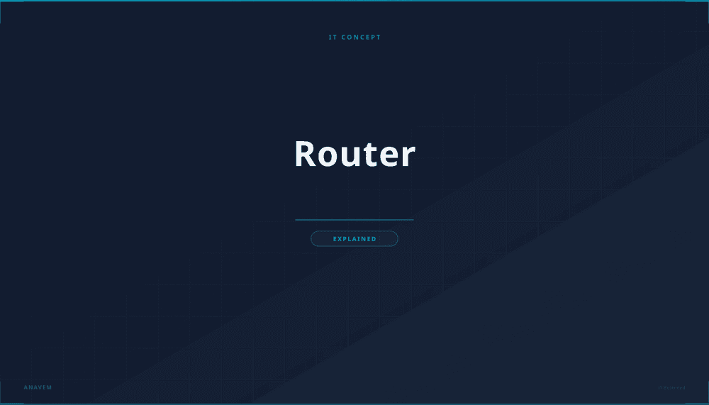 Network diagram showing routers connecting multiple networks with data packet flow visualization
