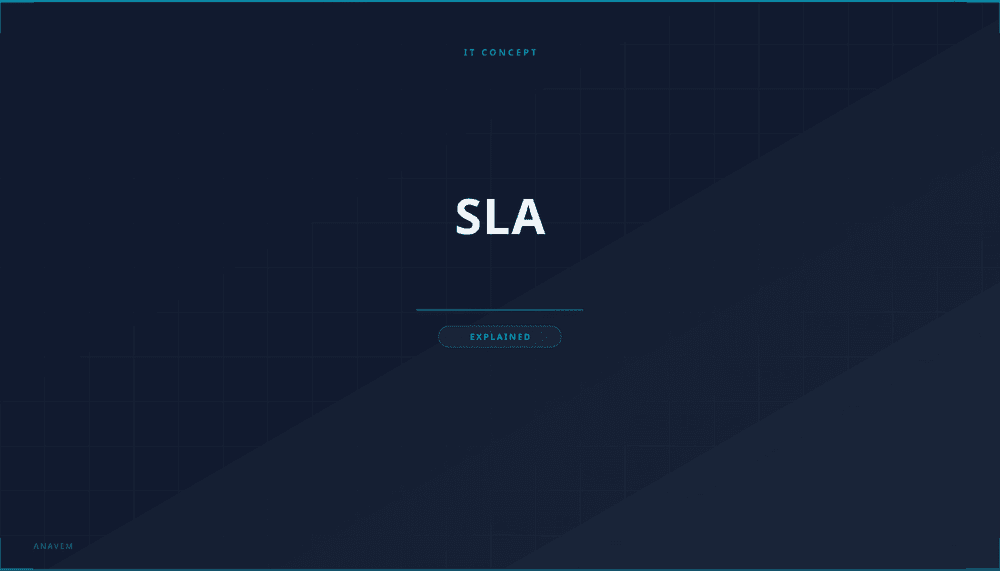 Service Level Agreement concept showing contract terms and performance metrics