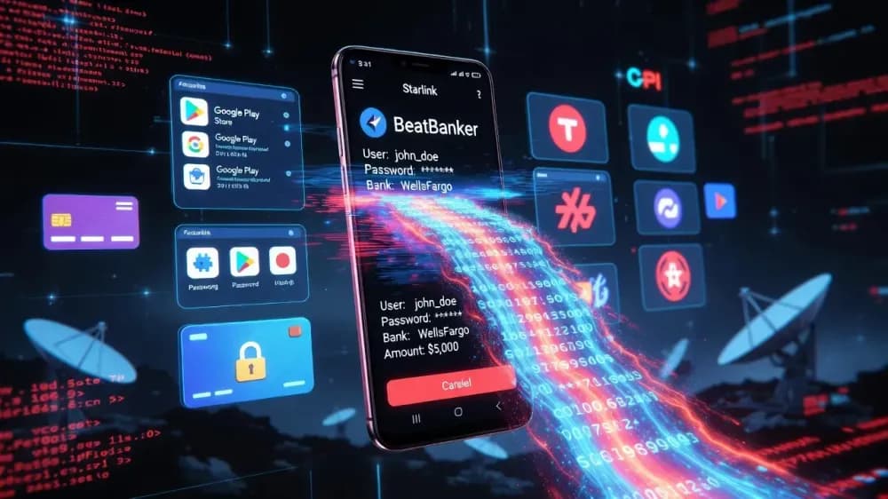 BeatBanker Android Banking Malware 2026: Fake Starlink App Steals Banking Credentials