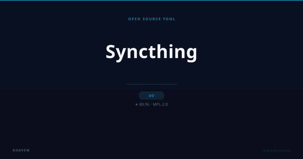 Syncthing web interface displaying synchronized folders and connected devices