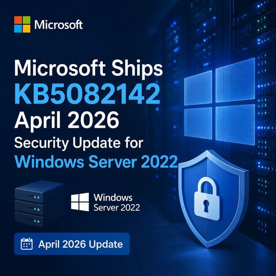 Windows Server 2022 update screen showing a cumulative security update installing
