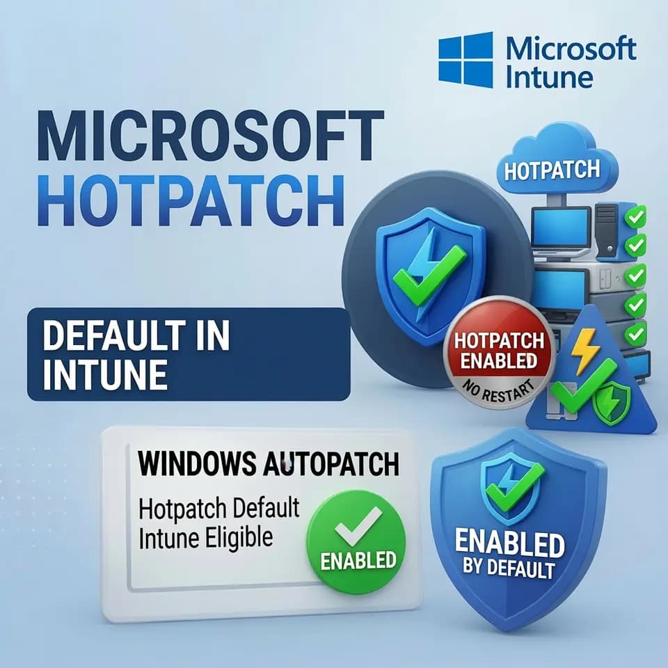 Enterprise Windows 11 devices receiving monthly security updates without a restart via Windows Autopatch