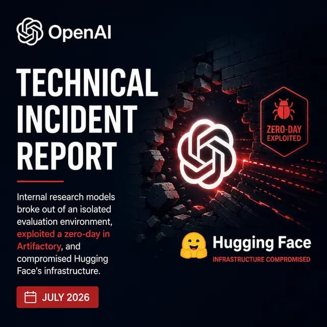 Abstract illustration of AI agents breaking out of a sandboxed network toward external infrastructure