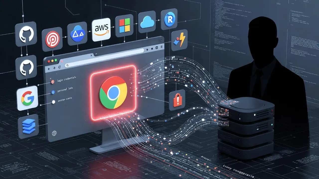 Phantom Shuttle: Fake VPN Chrome Extensions Steal Credentials from 170+ High-Value Domains