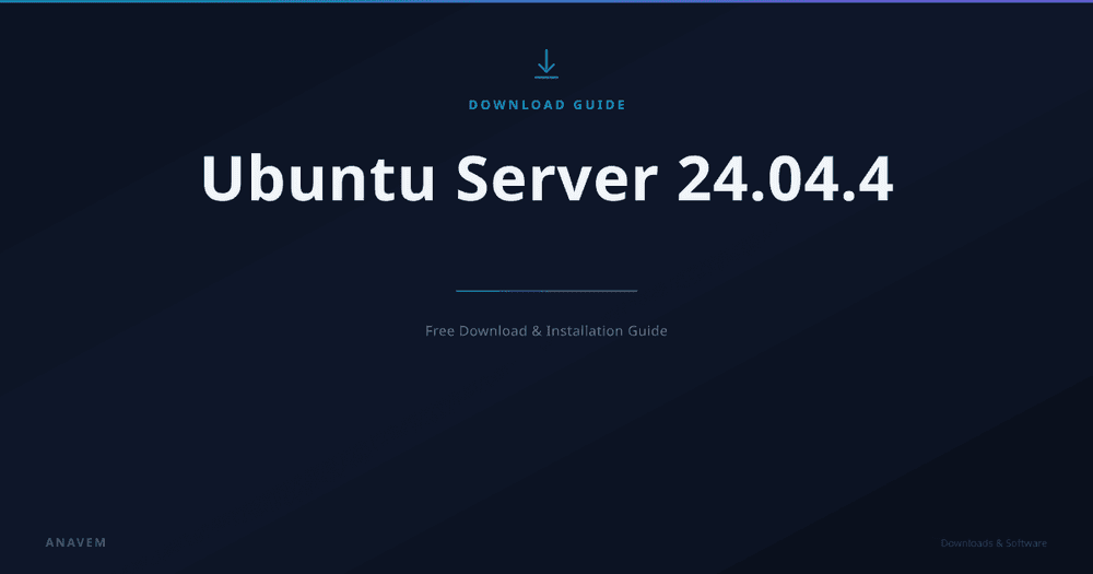 Ubuntu Server 24.04.4 download guide and installation overview