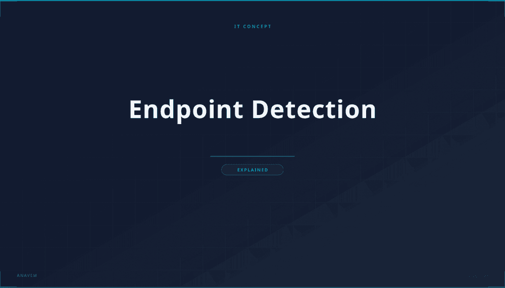 Cybersecurity dashboard displaying endpoint detection and monitoring interface