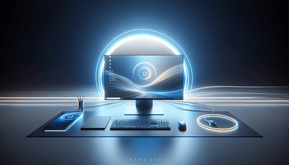 Windows 11 desktop interface showing taskbar and system tray drag functionality