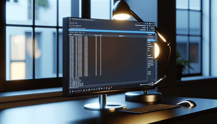 Professional IT workspace showing Windows Event Viewer with system error logs