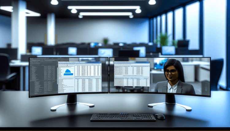 Windows Event Viewer and Resource Monitor displaying application hang diagnostic information on dual monitors