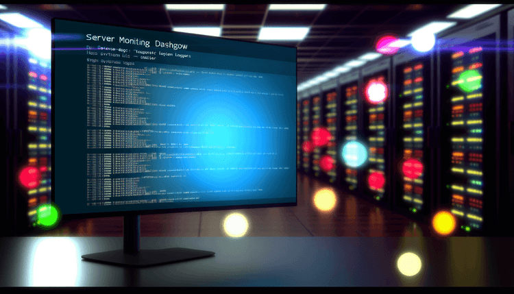 Windows Event Viewer showing system event logs on a monitoring dashboard