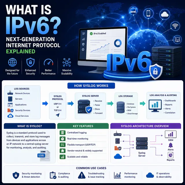 IPv6 enabling secure, scalable internet connectivity across servers, cloud services, networks, and connected devices.